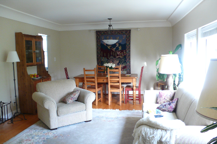 Das Wohn- und Esszimmer