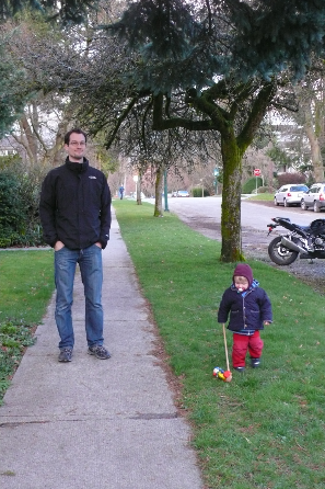 Spaziergang um den Block