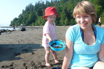 Lisa und Chiara am Wreck Beach