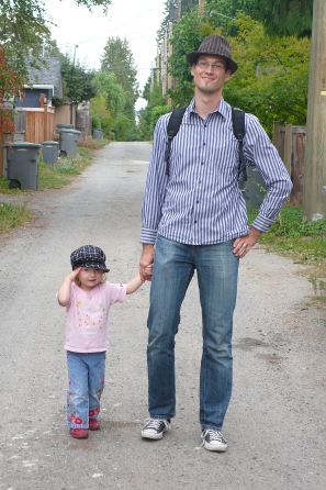 Chiara und Jochen in der back alley
